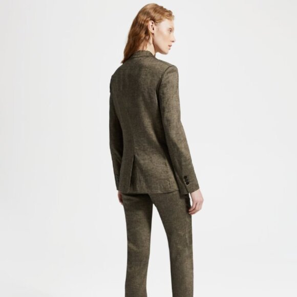 Theory Classic Blazer in Textured Linen Women's Size 8 - Picture 2 of 12